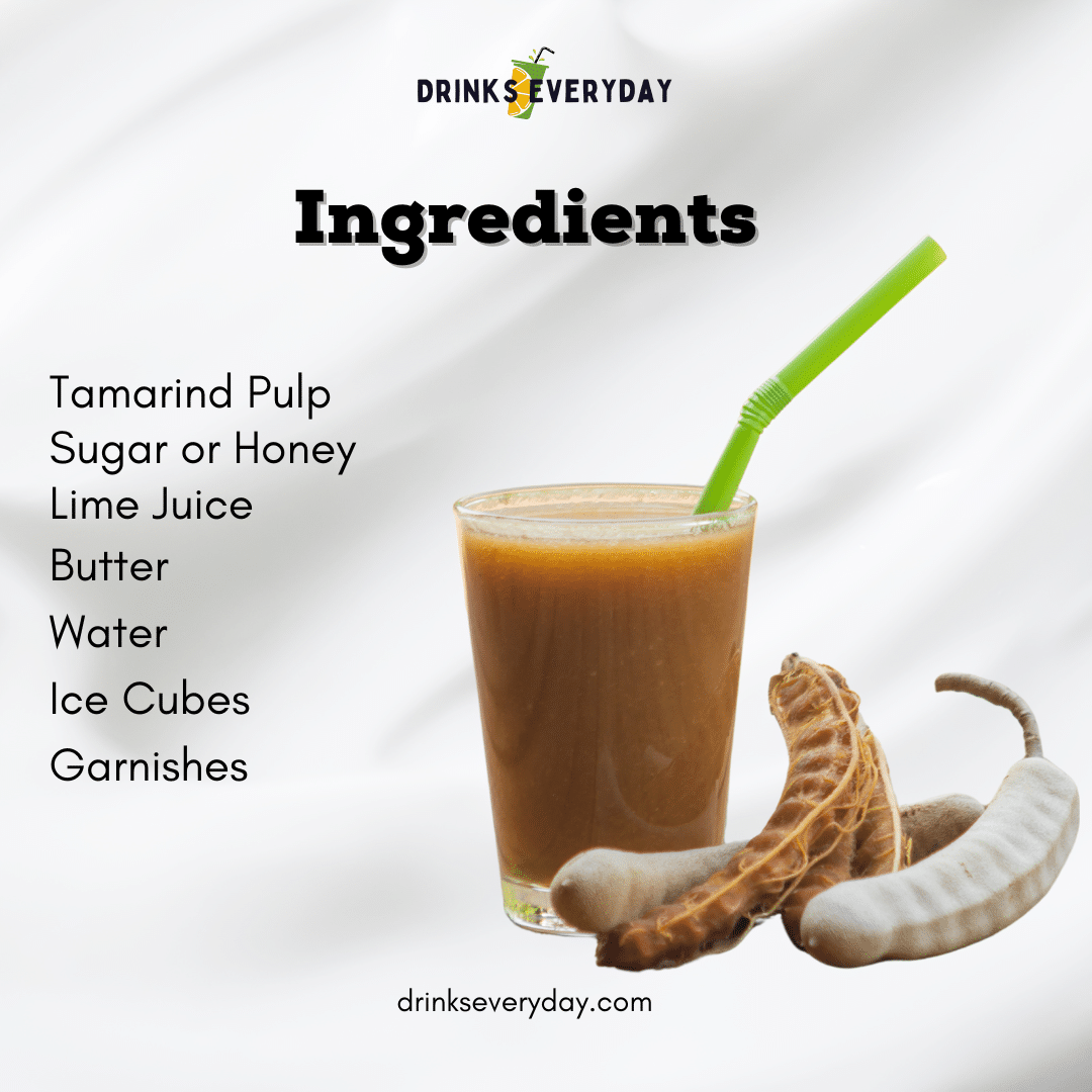 ingredients for tamarind drink