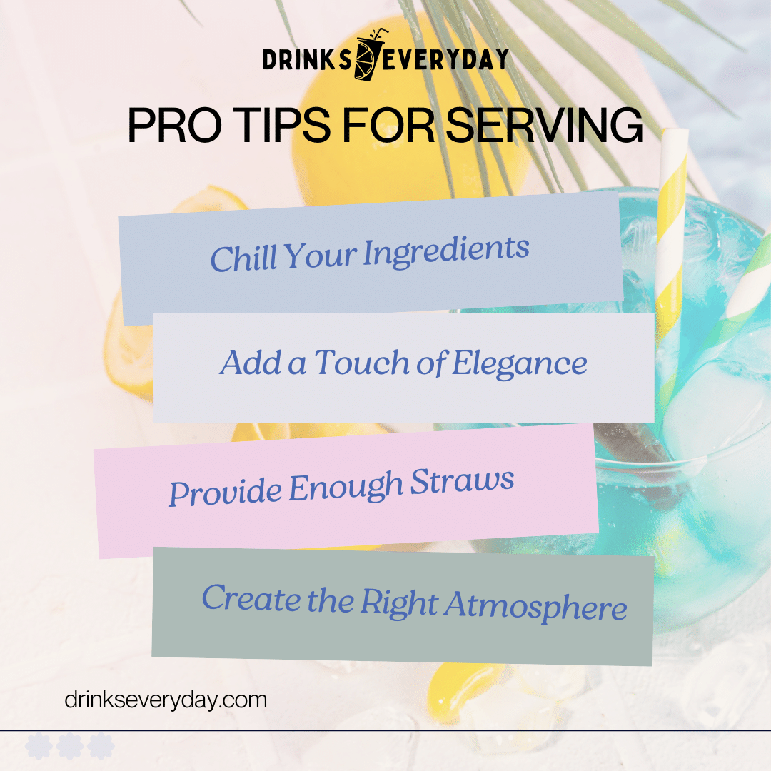 pro tips for serving fish bowl cocktail