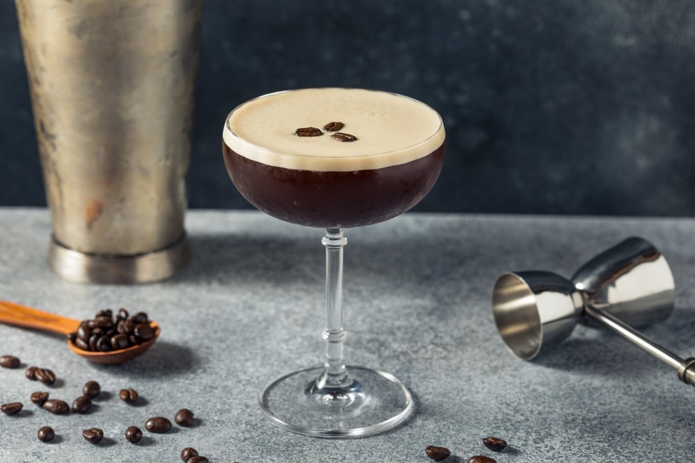 Boozy Refreshing Espresso Martini Cocktail With Vodka