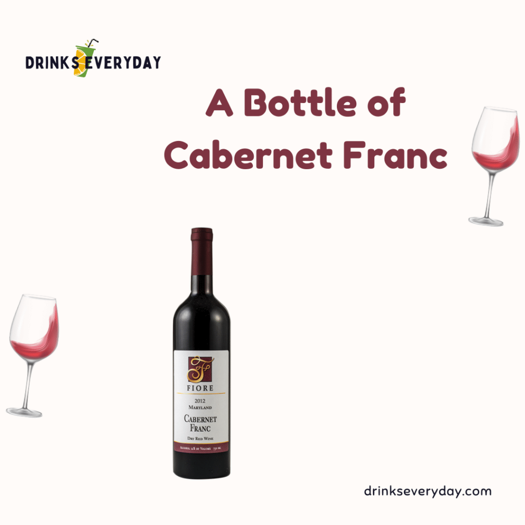 A view of the Cabernet Franc bottle of wine ( )