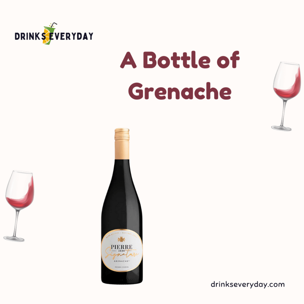 A view of the Grenache wine bottle ( )