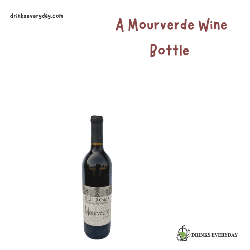 A view of the Mourverde wine bottle