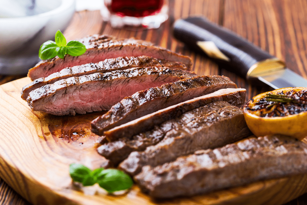 A view of a well done steak